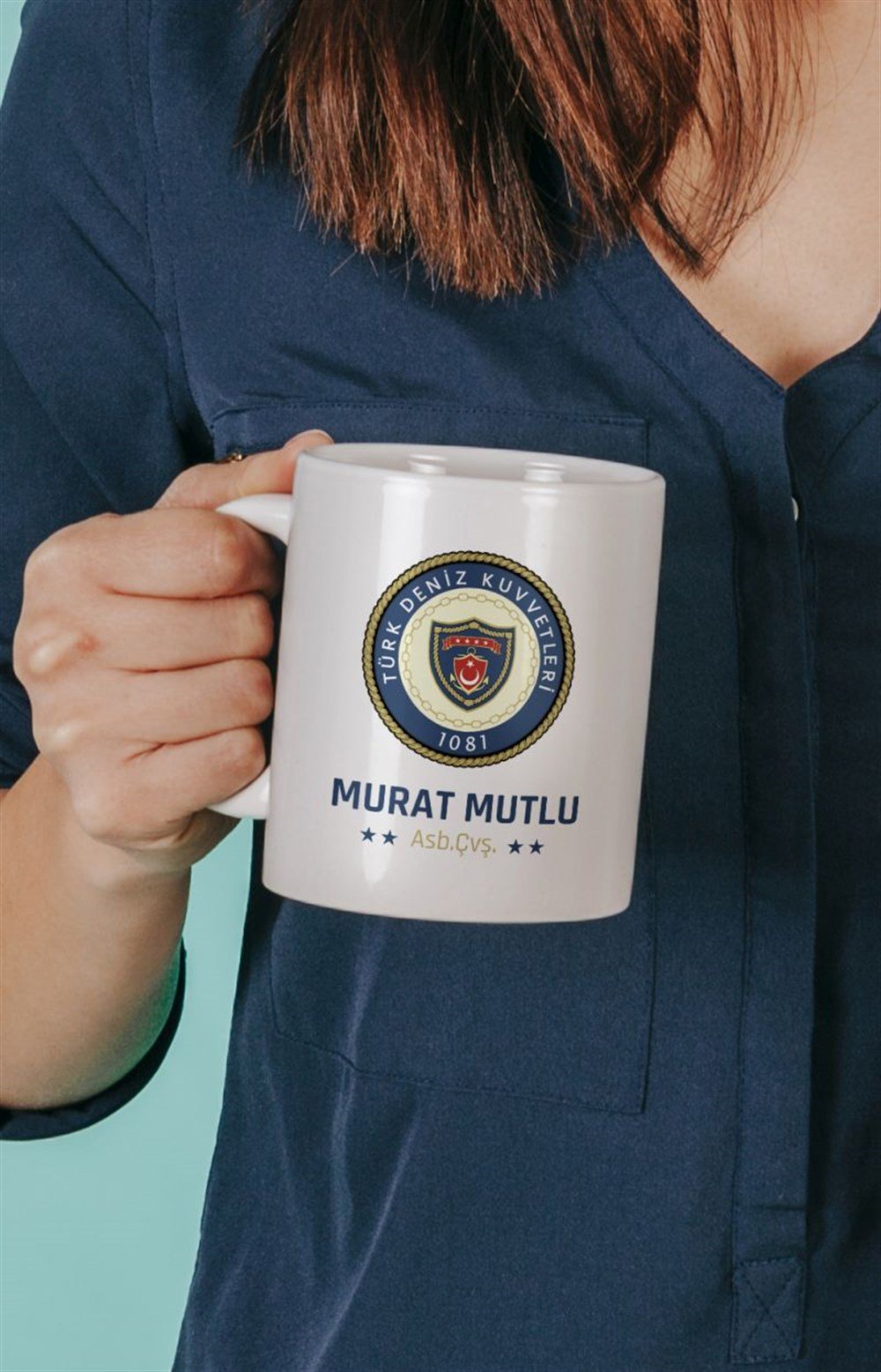 Mesleklere Özel KupalarTÜRK DENİZ KUVVETLERİ KİŞİYE ÖZEL BASKILI KUPA