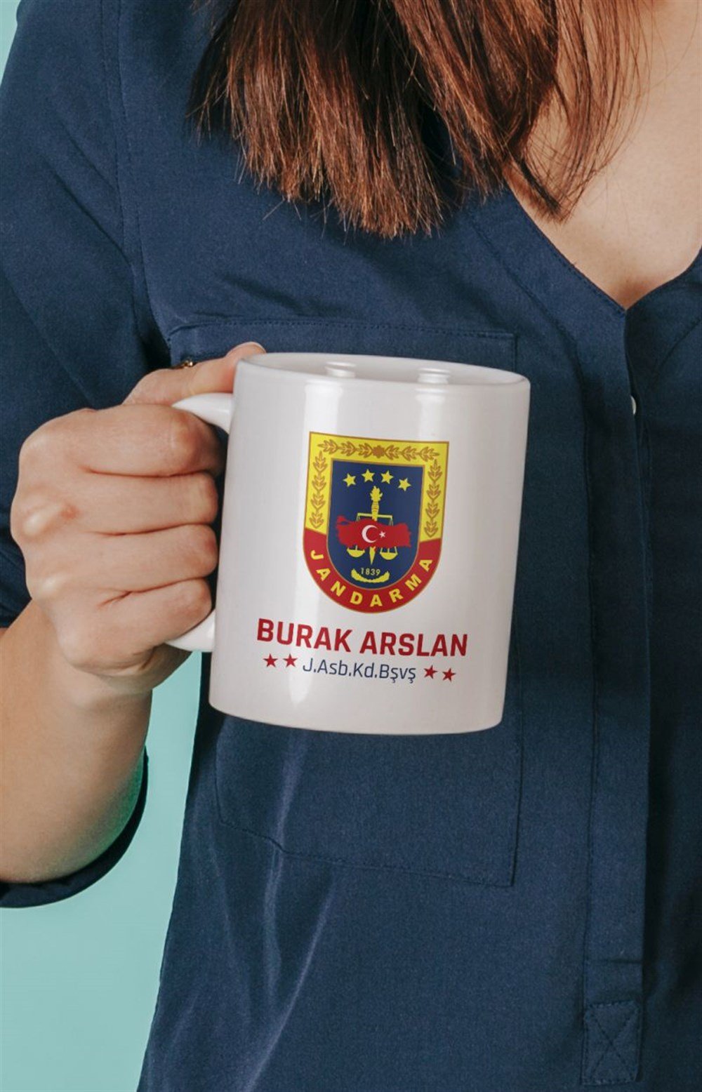 Mesleklere Özel KupalarJANDARMA KİŞİYE ÖZEL BASKILI KUPA 2