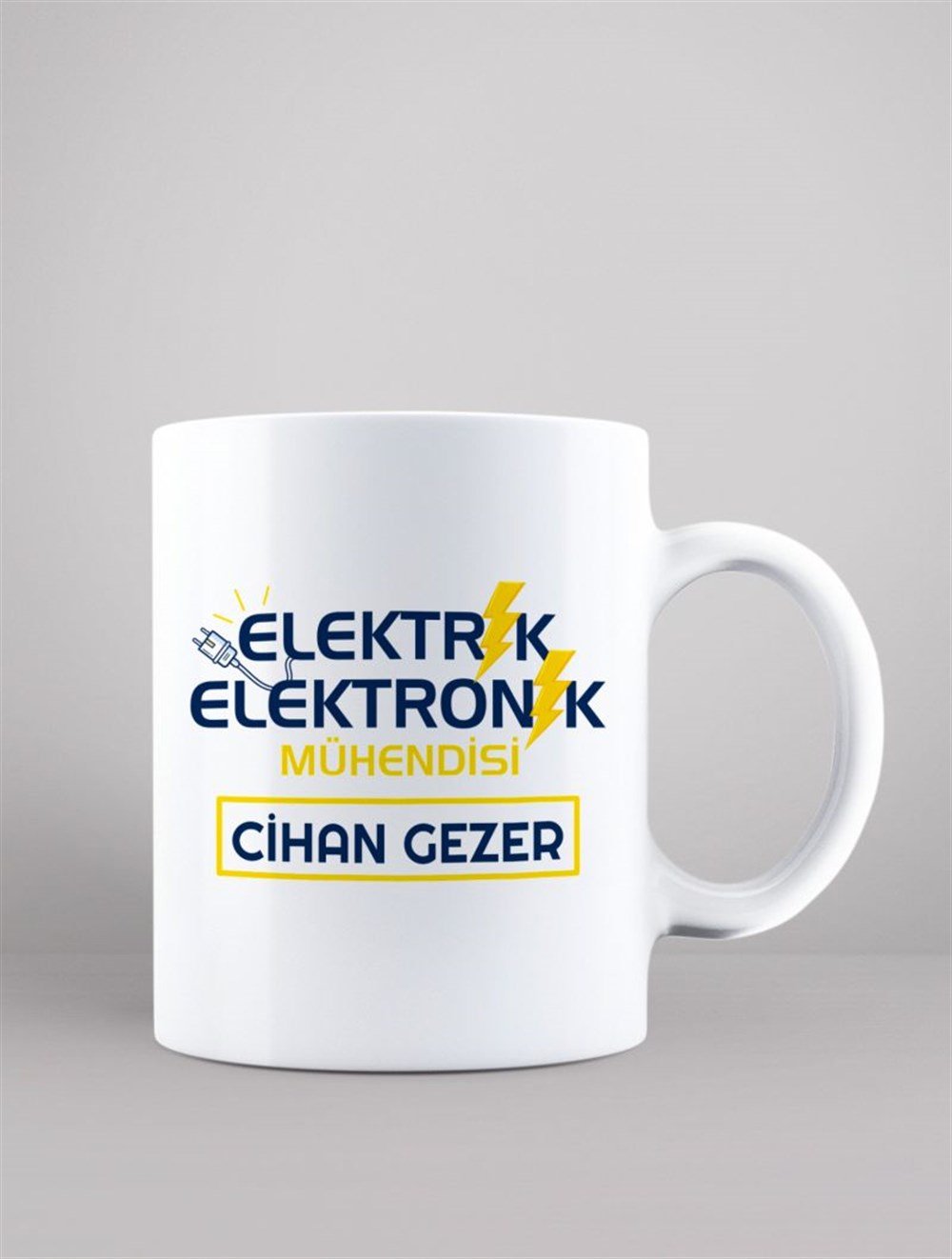 Mesleklere Özel KupalarELEKTRİK ELEKTRONİK KİŞİYE ÖZEL BASKILI KUPA