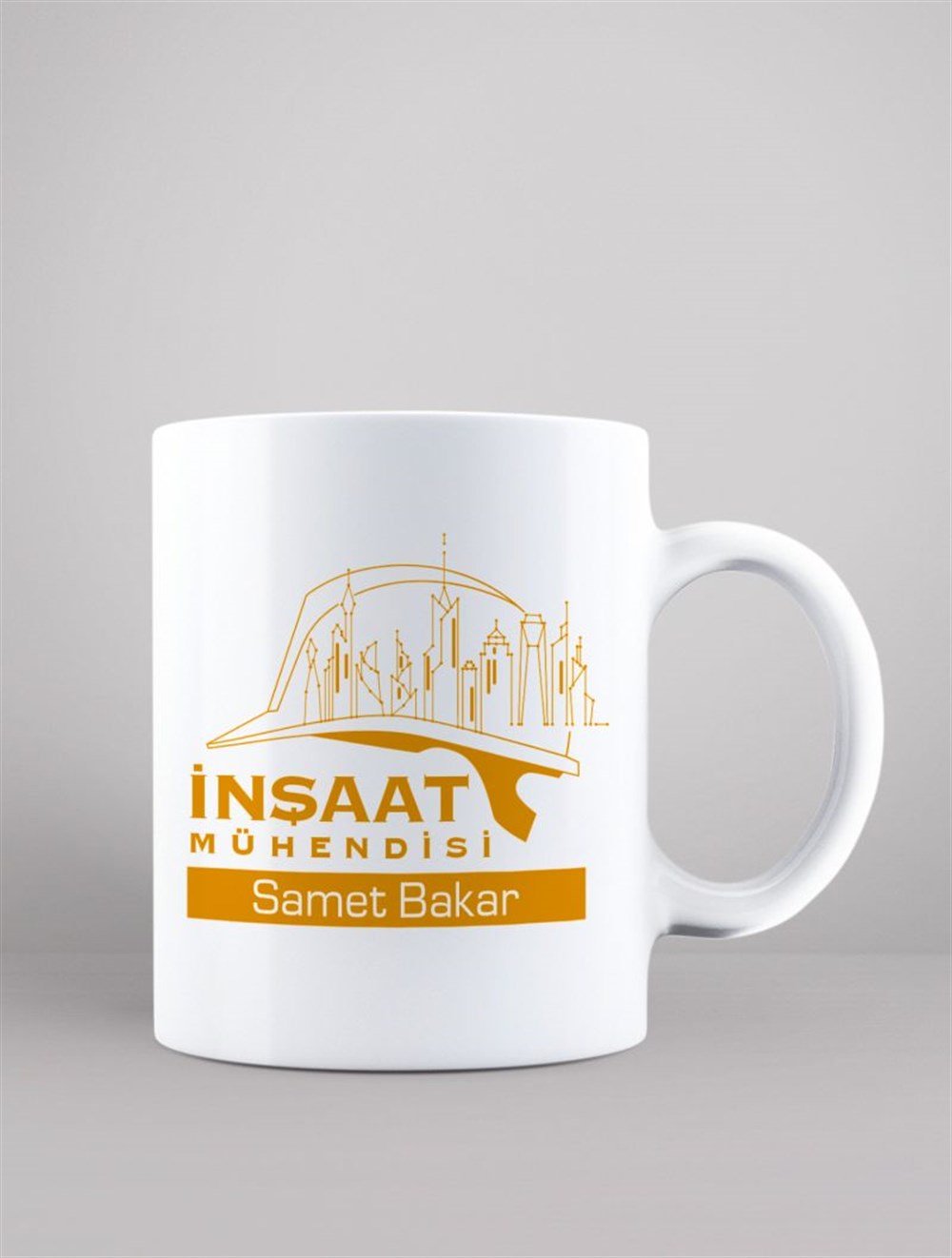 Mesleklere Özel KupalarİNŞAAT MÜHENDİSİ KİŞİYE ÖZEL BASKILI KUPA