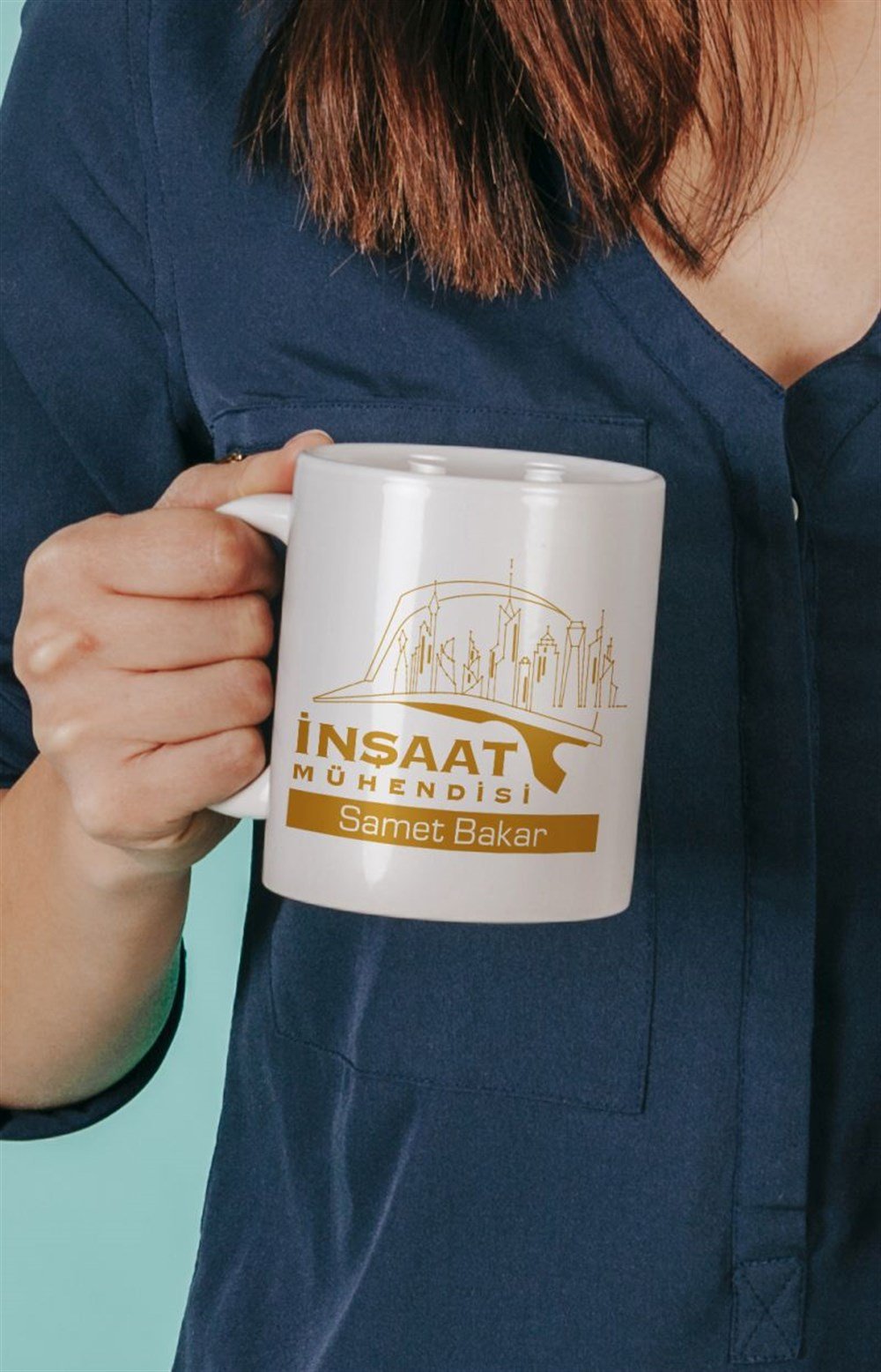 Mesleklere Özel KupalarİNŞAAT MÜHENDİSİ KİŞİYE ÖZEL BASKILI KUPA