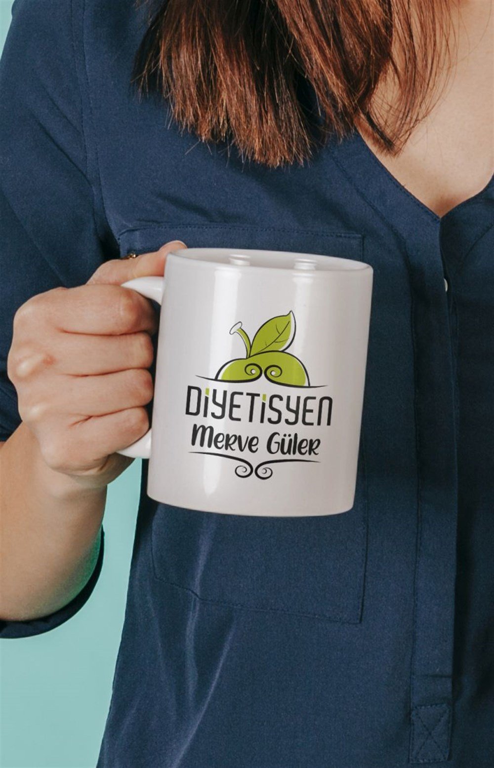 Mesleklere Özel KupalarDİYETİSYEN KİŞİYE ÖZEL BASKILI KUPA