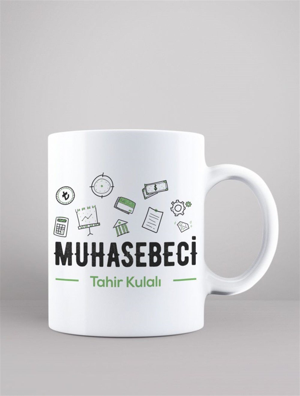 Mesleklere Özel KupalarMUHASEBECİ KİŞİYE ÖZEL BASKILI KUPA