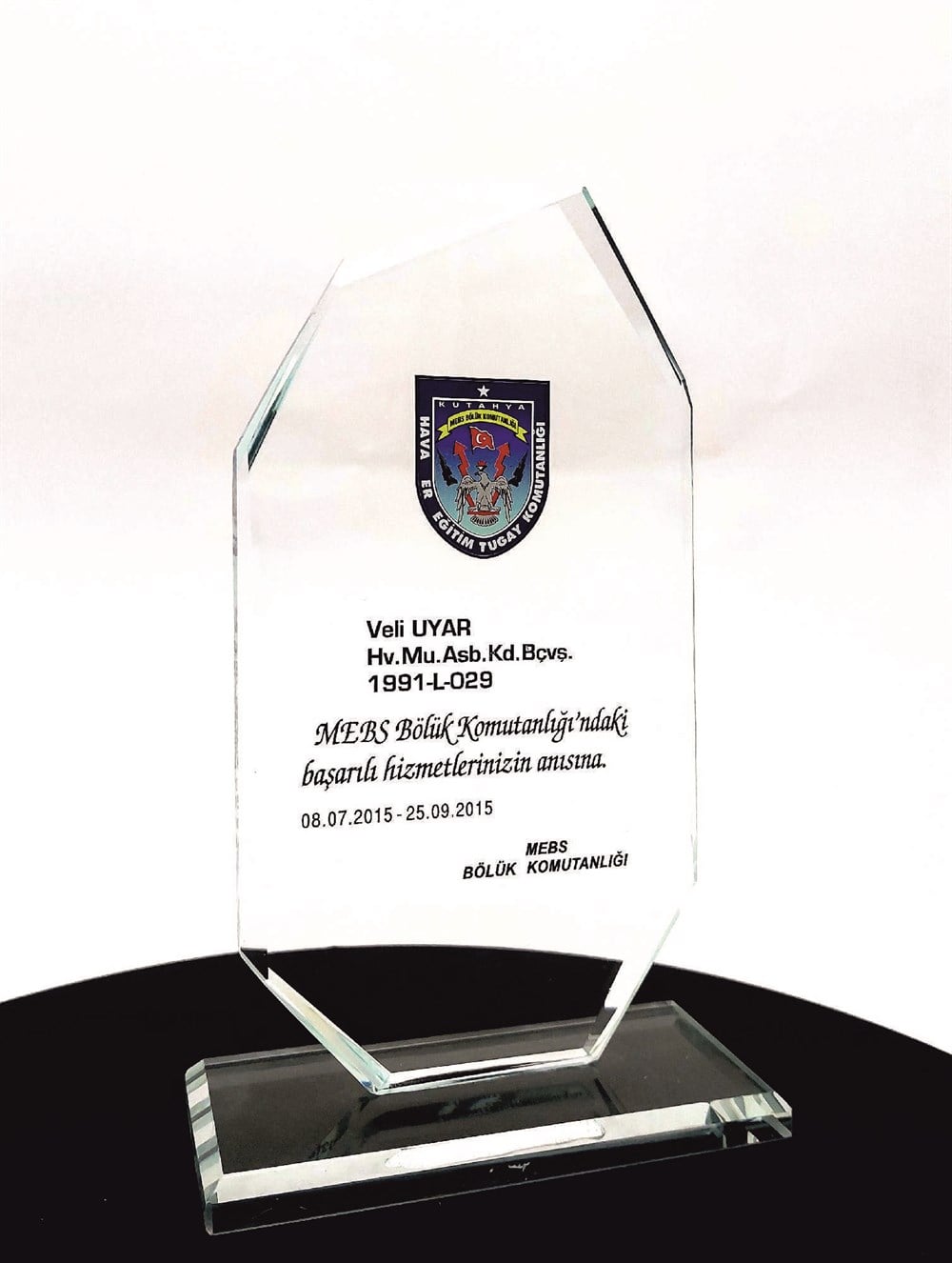 Kristal PlaketALTIN REKLAM KRİSTAL PLAKET 1