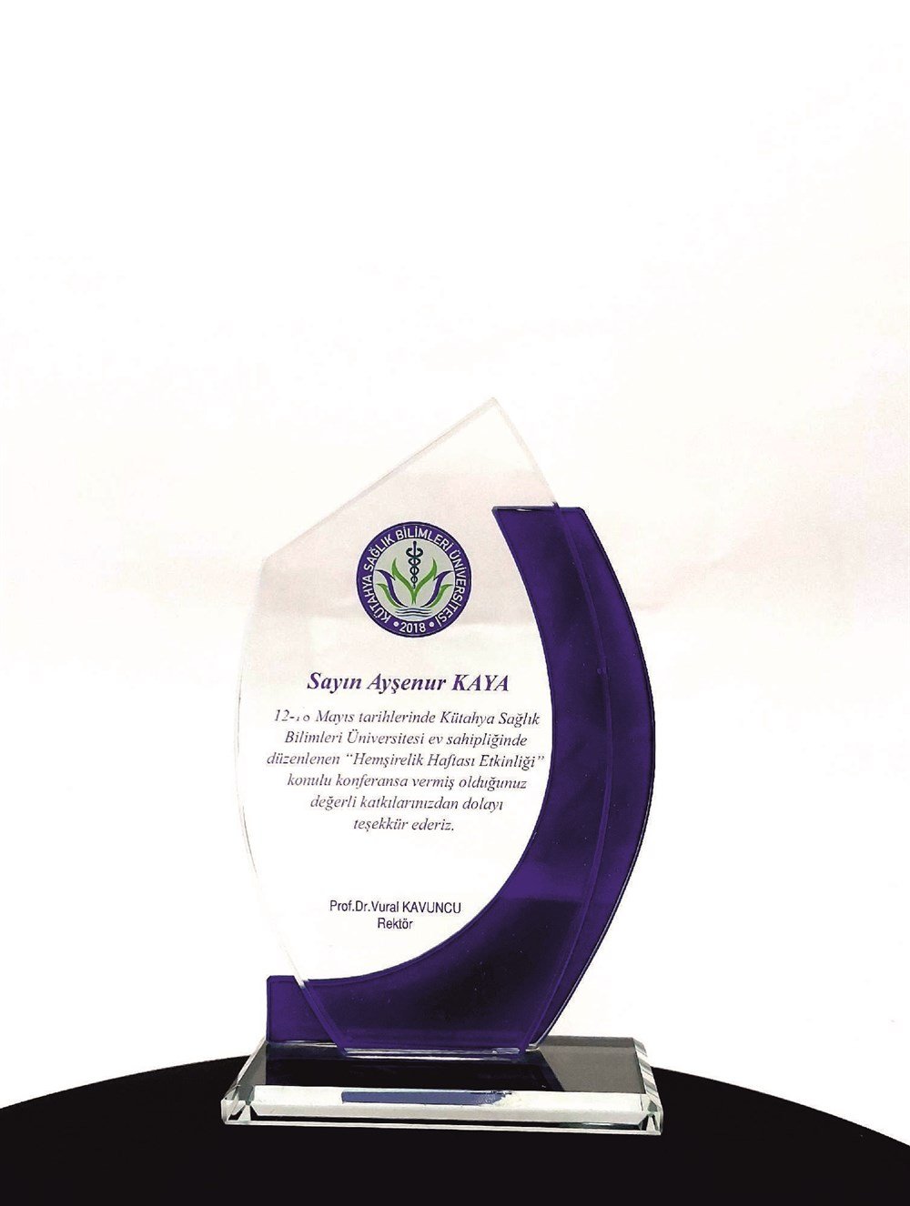 Kristal PlaketALTIN REKLAM KRİSTAL PLAKET 6