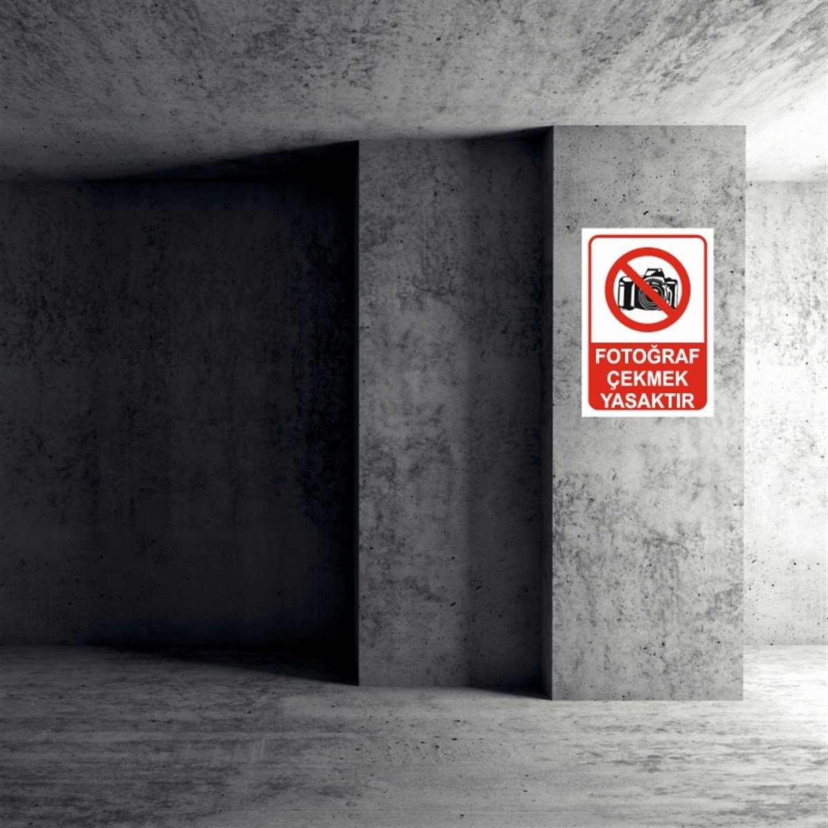 CEP TELEFONU - KAMERAFOTOĞRAF ÇEKMEK YASAKTIR İŞ GÜVENLİĞİ UYARI LEVHASI
