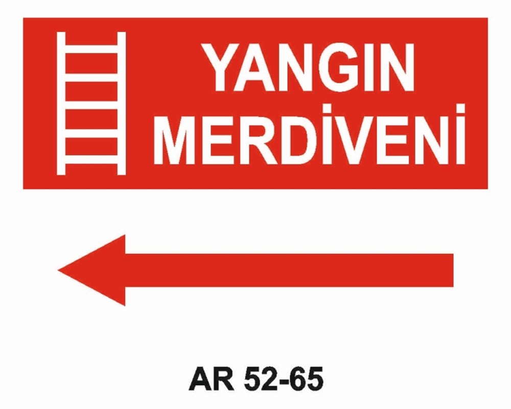 YANGINLA MÜCADELEYANGIN MERDİVENİ   İŞ GÜVENLİĞİ UYARI LEVHASI