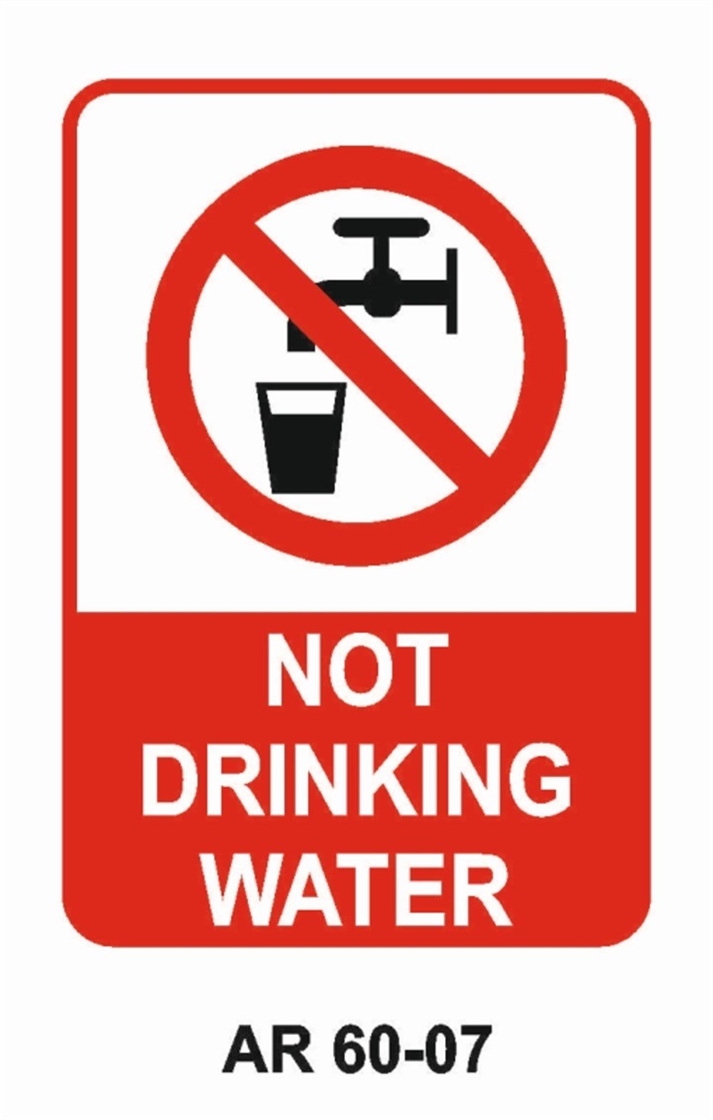 HAVA - SU - SICAK - ISINOT DRİNKİNG WATER İŞ GÜVENLİĞİ UYARI LEVHASI