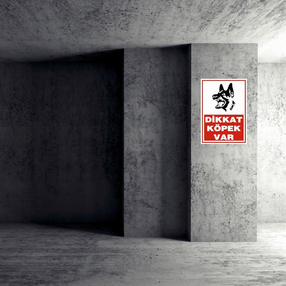 Diğer Uyarı LevhalarıDİKKAT KÖPEK VAR İŞ GÜVENLİĞİ UYARI LEVHASI 1