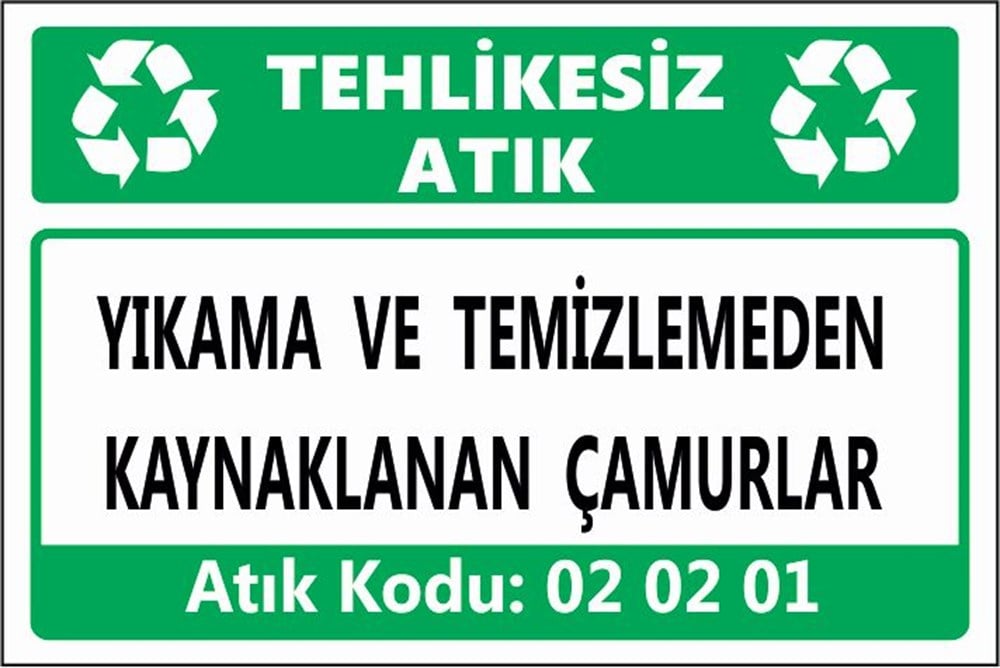 Tehlikeli AtıklarYIKAMA VE TEMİZLEMEDEN KAYNAKLANAN ÇAMURLAR