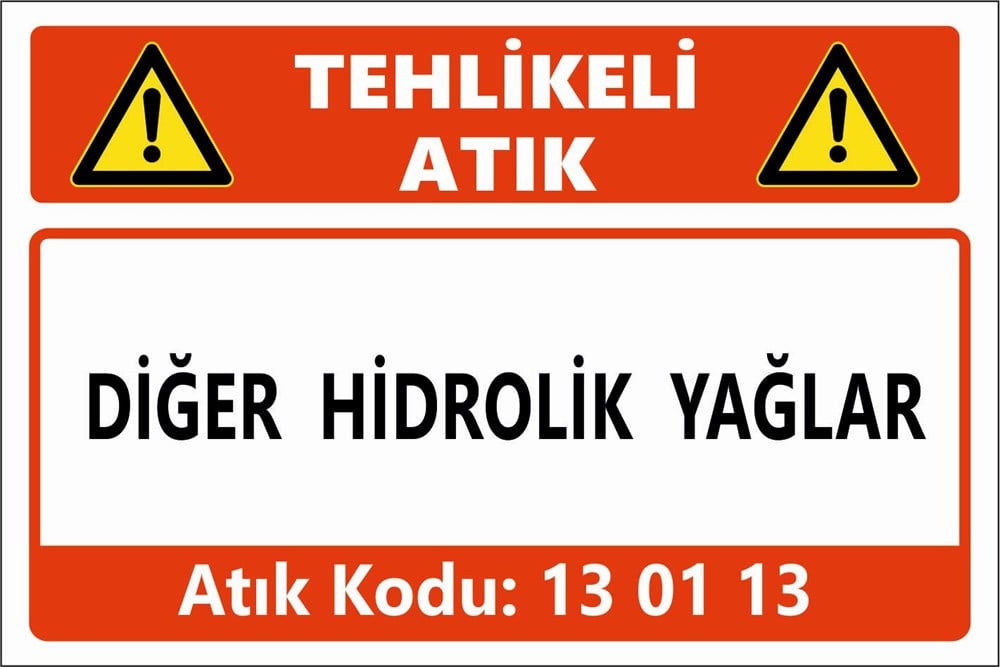 Atık TabelalarıDİĞER HİDROLİK YAĞLAR