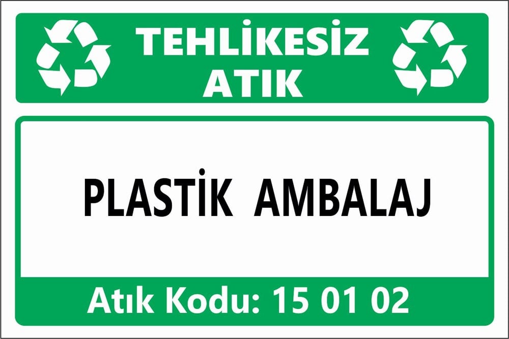 Atık TabelalarıPLASTİK AMBALAJ