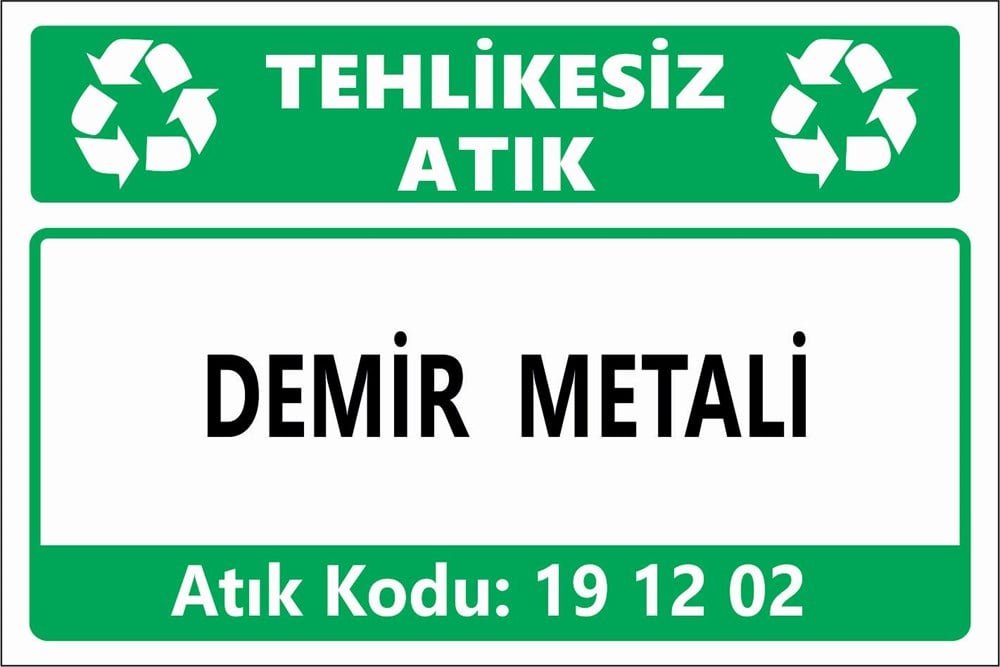 Atık TabelalarıDEMİR METALİ