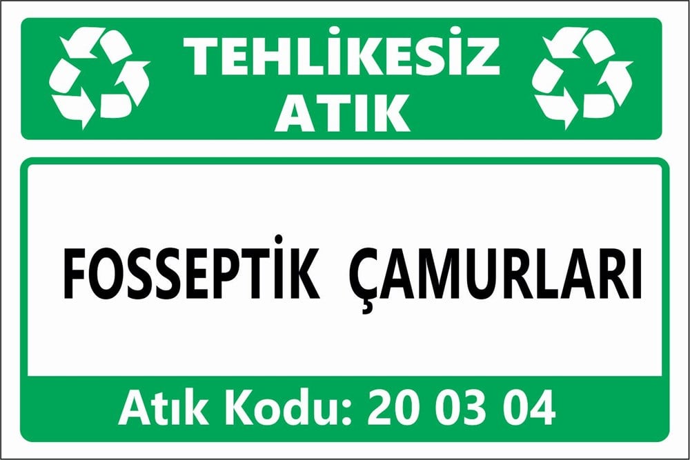 Atık TabelalarıFOSSEPTİK ÇAMURLARI