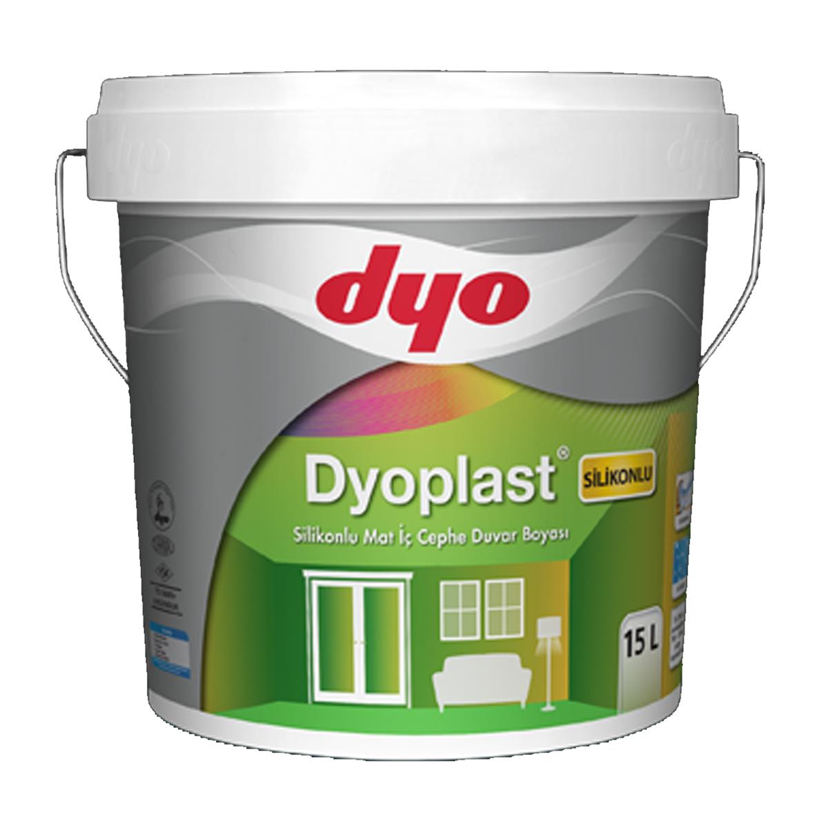 Dyoplast Silikonlu İç Cephe Boyası 0001 BEYAZ 15 LT