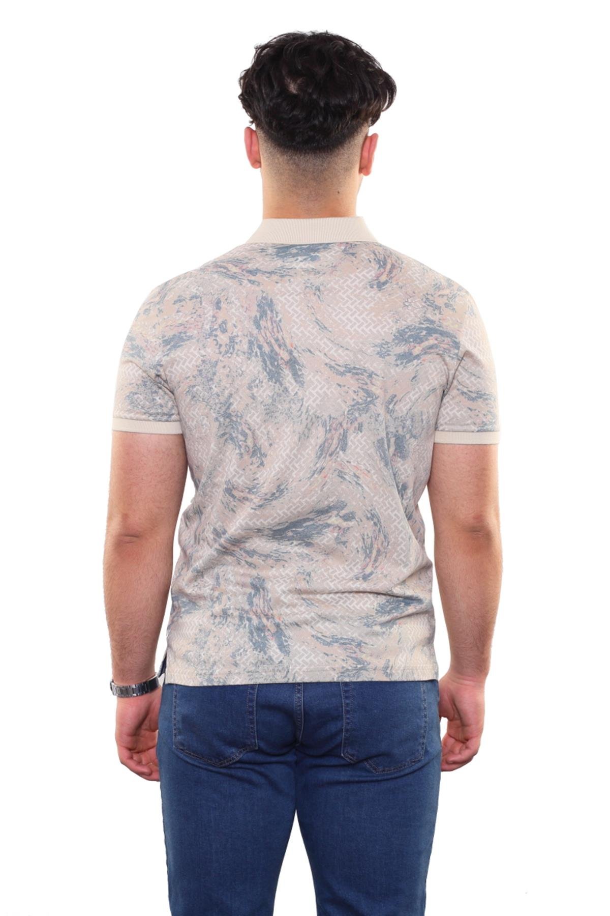 Baskılı Polo Yaka T-Shirt 
