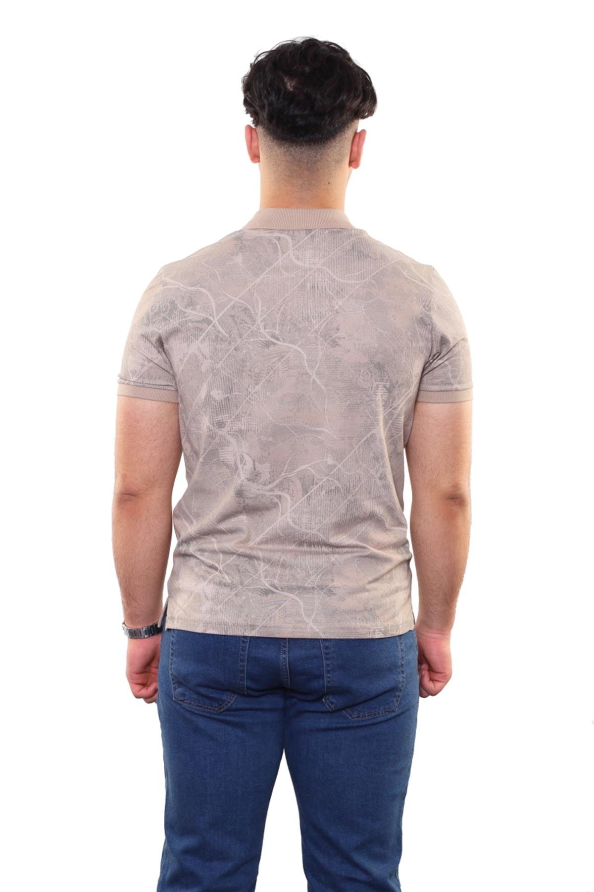 Baskılı Polo Yaka T-Shirt 