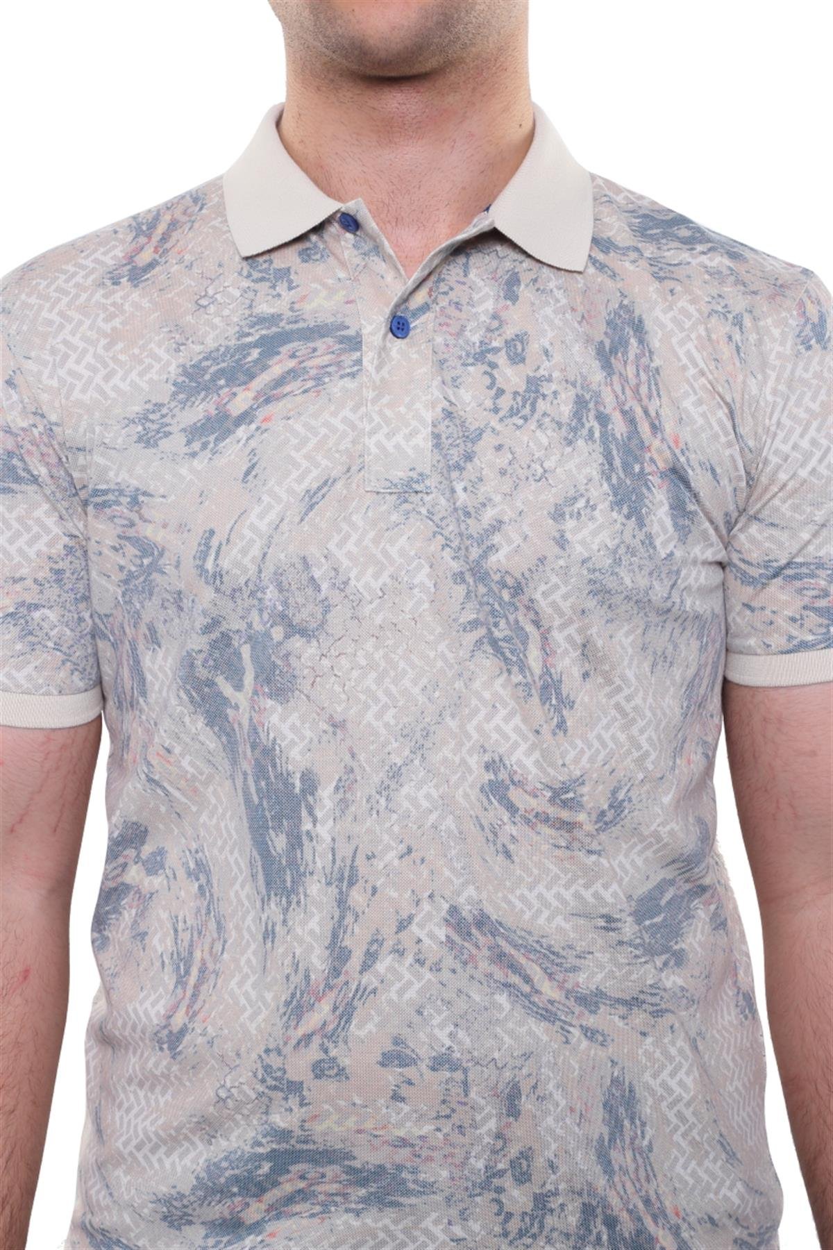 Baskılı Polo Yaka T-Shirt 