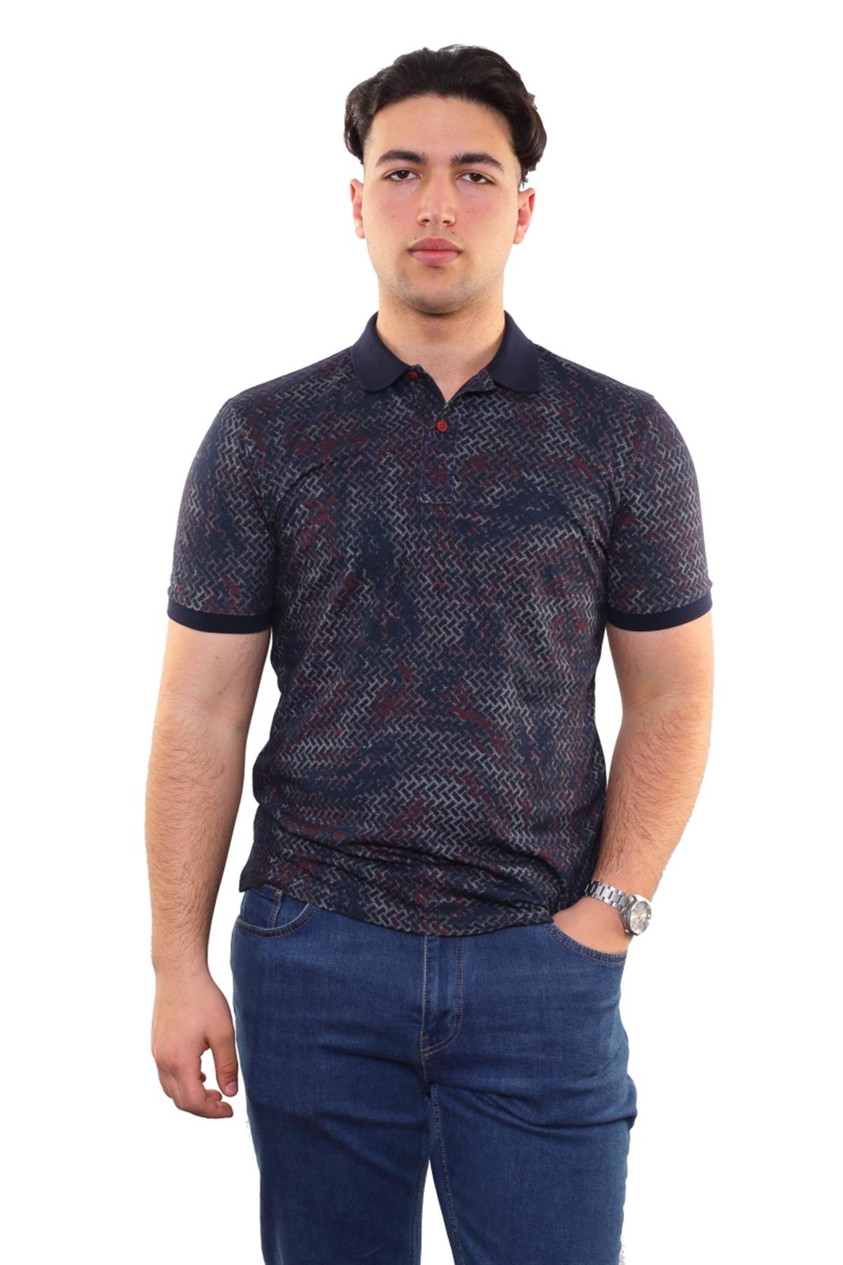Baskılı Polo Yaka T-Shirt 