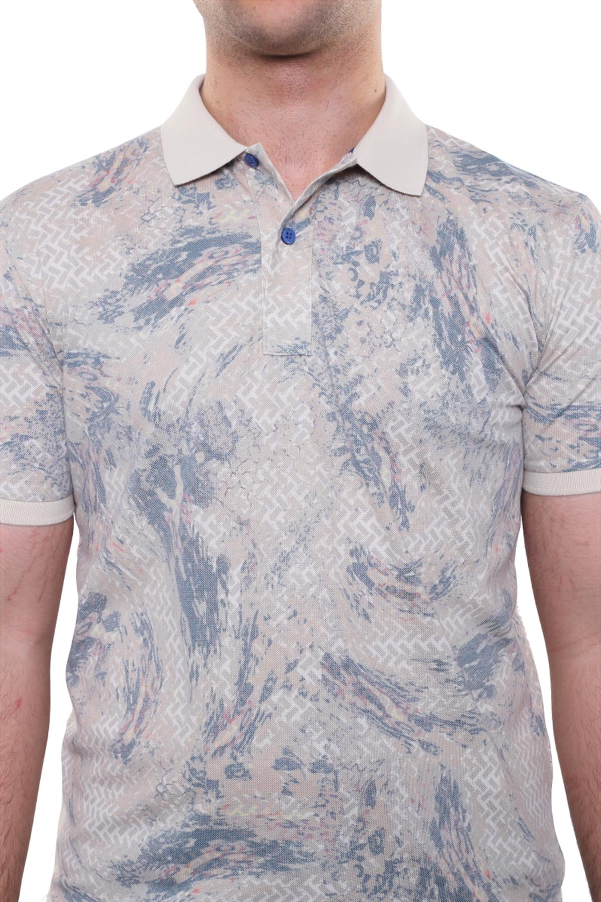 Baskılı Polo Yaka T-Shirt 