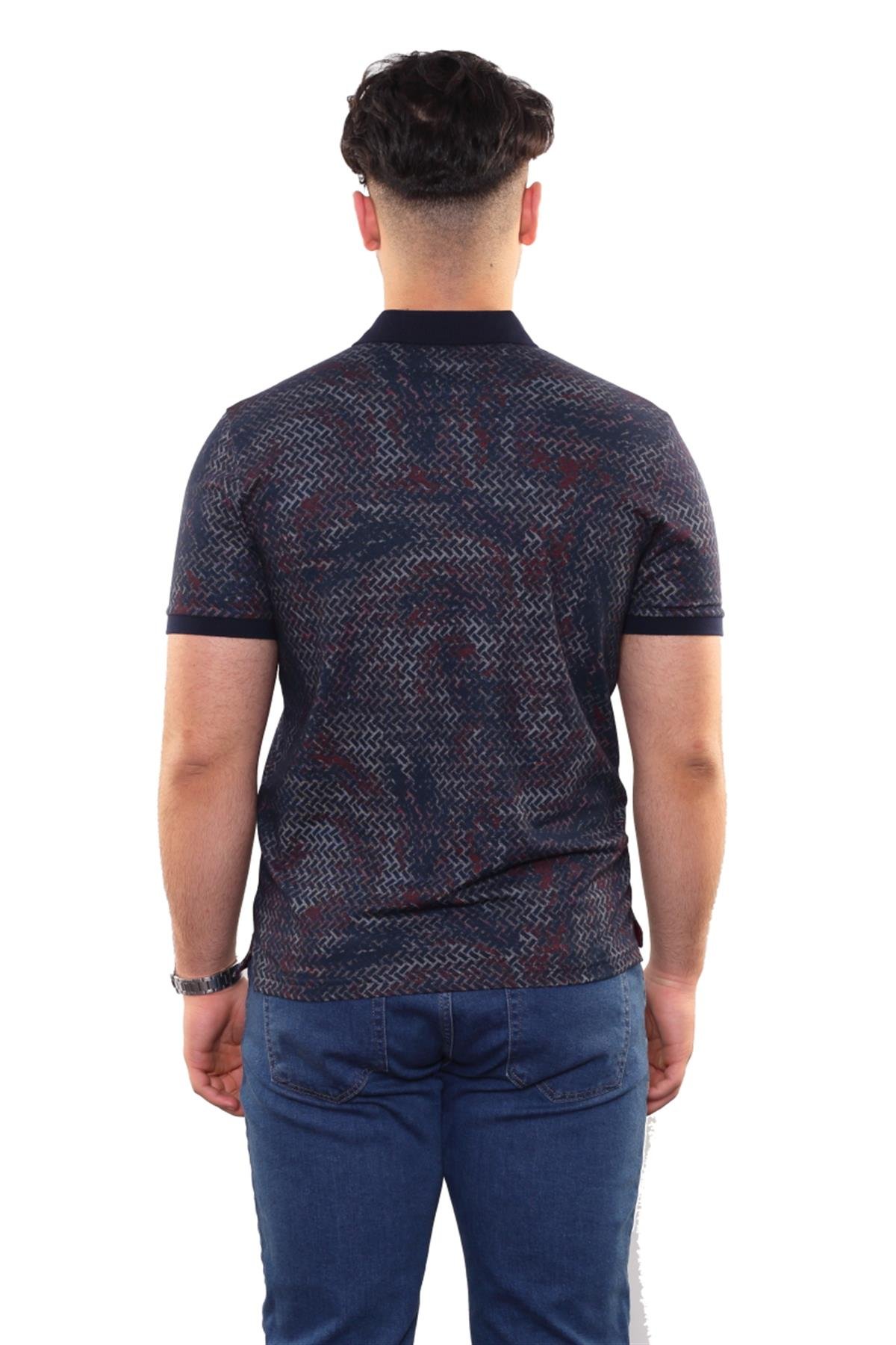 Baskılı Polo Yaka T-Shirt 