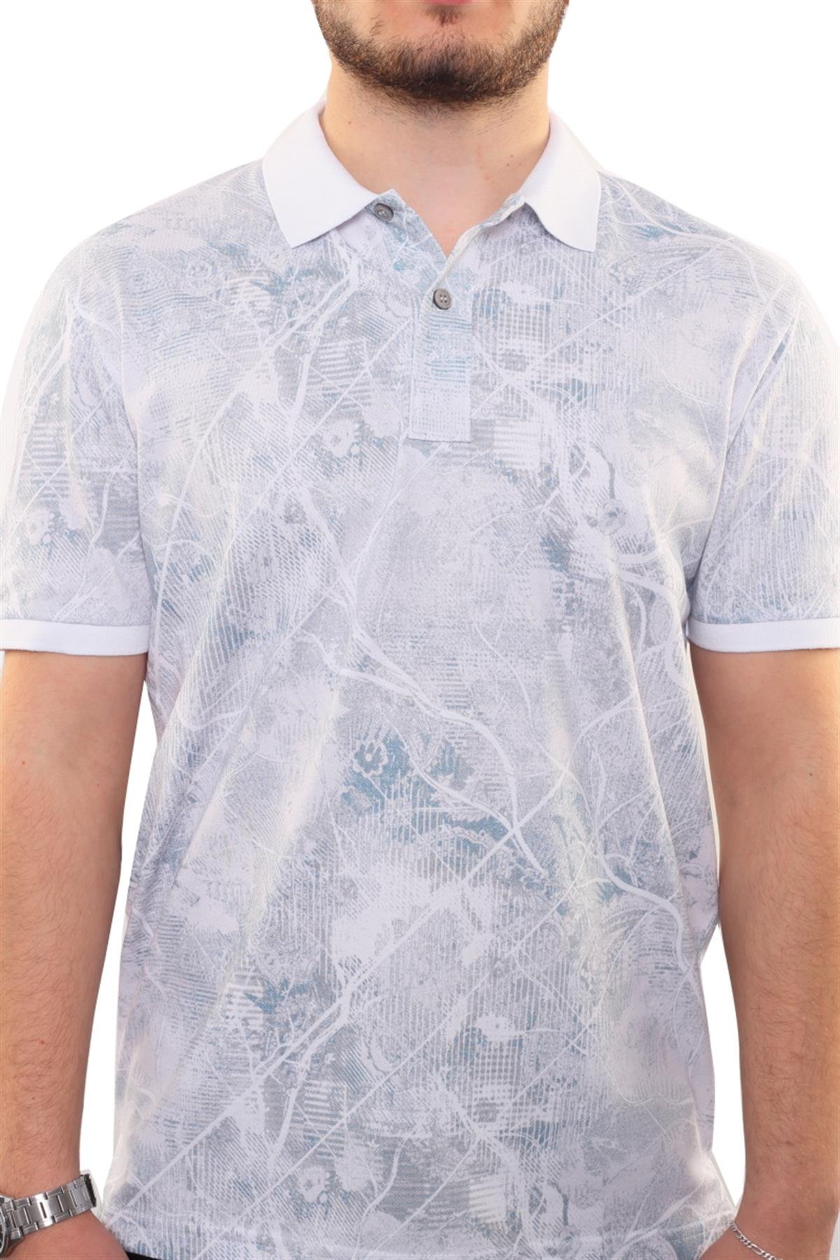 Baskılı Polo Yaka T-Shirt 