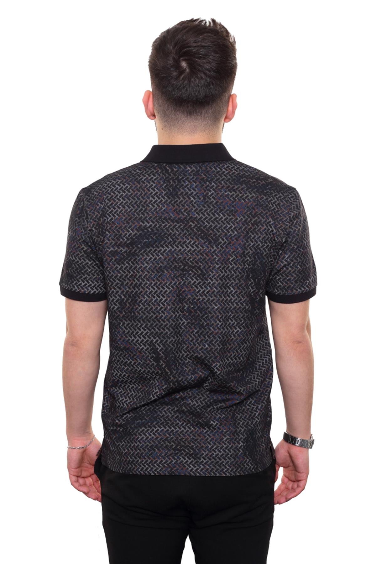 Baskılı Polo Yaka T-Shirt 