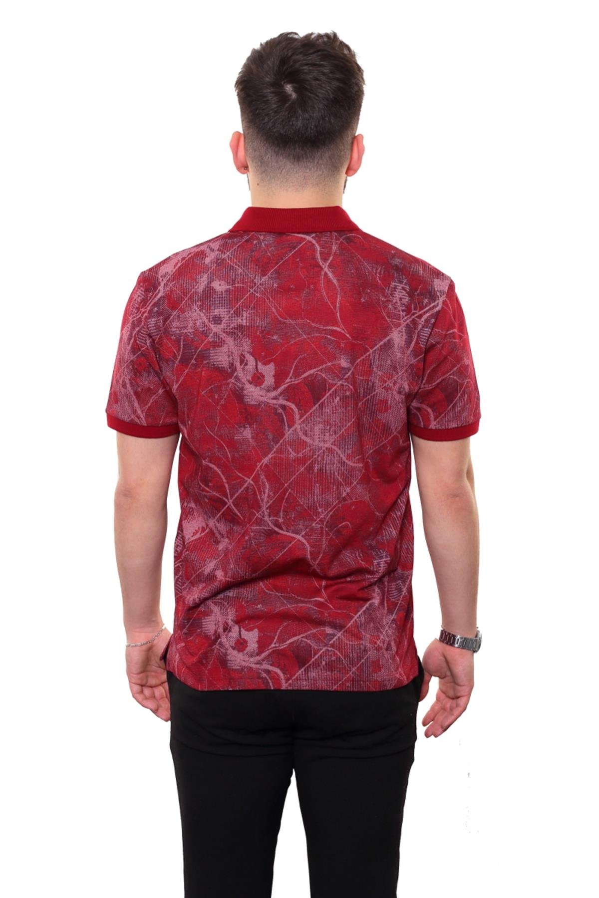 Baskılı Polo Yaka T-Shirt 
