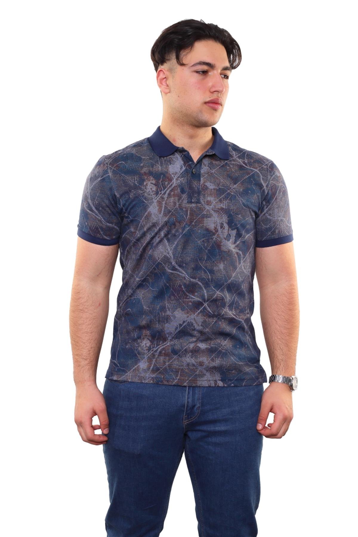 Baskılı Polo Yaka T-Shirt 