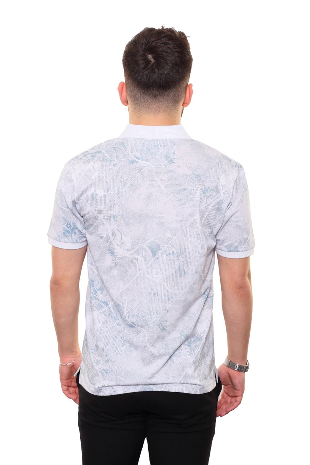 Baskılı Polo Yaka T-Shirt 