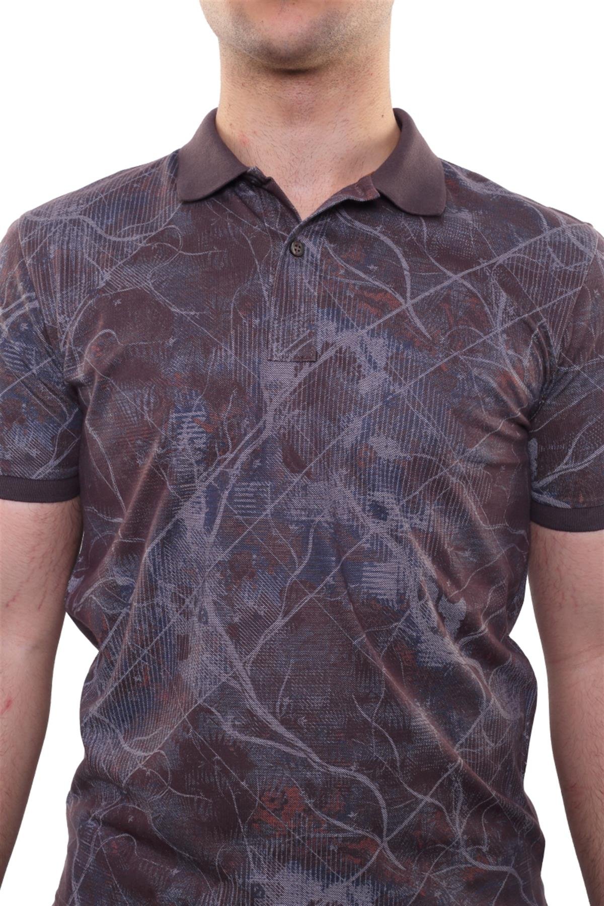 Baskılı Polo Yaka T-Shirt 
