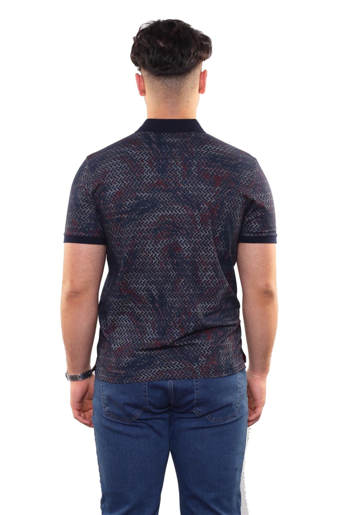 Baskılı Polo Yaka T-Shirt 