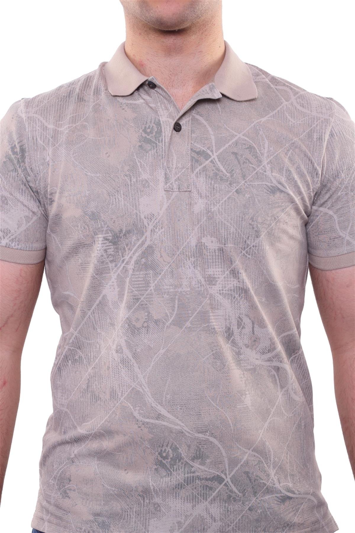 Baskılı Polo Yaka T-Shirt 