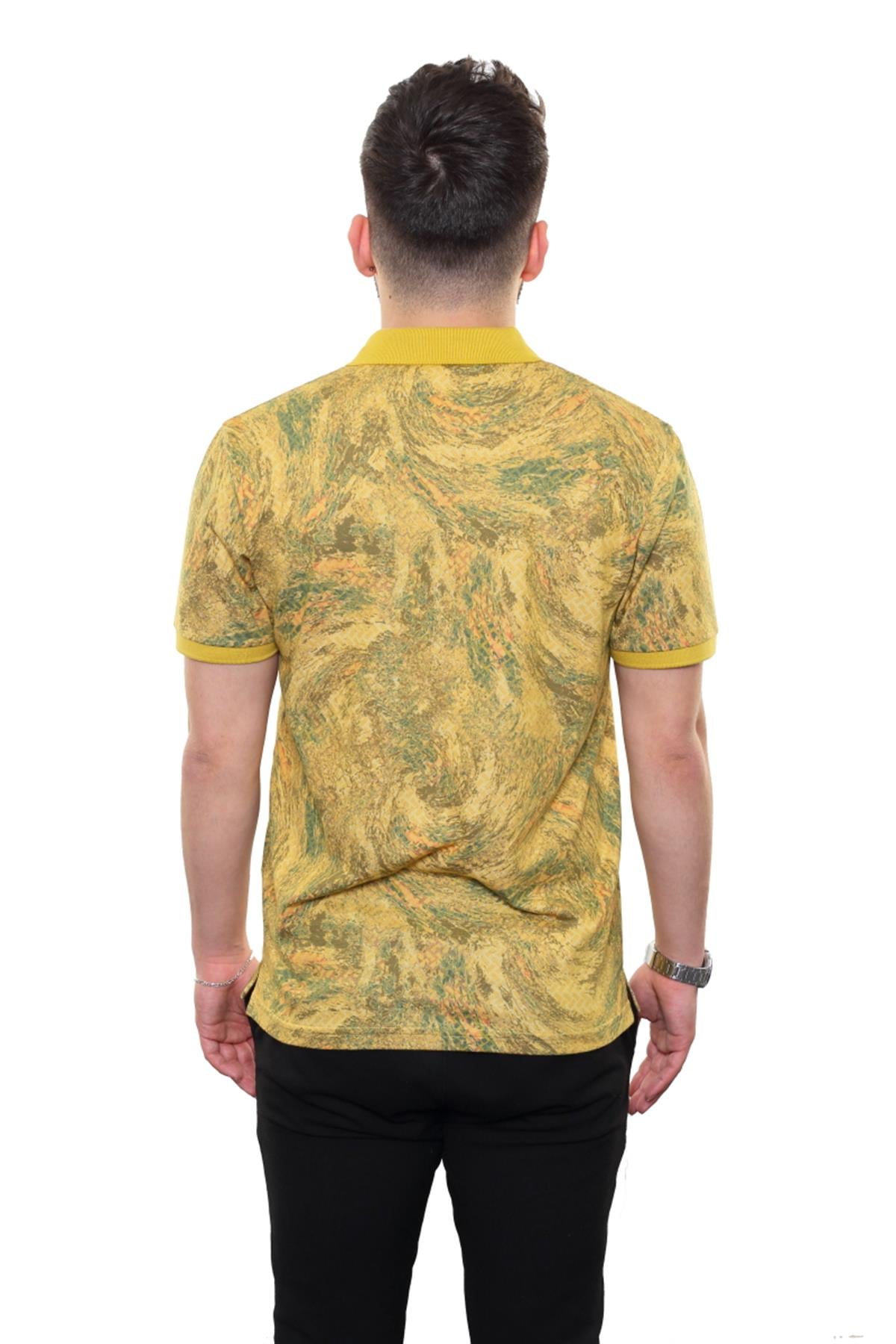 Baskılı Polo Yaka T-Shirt 