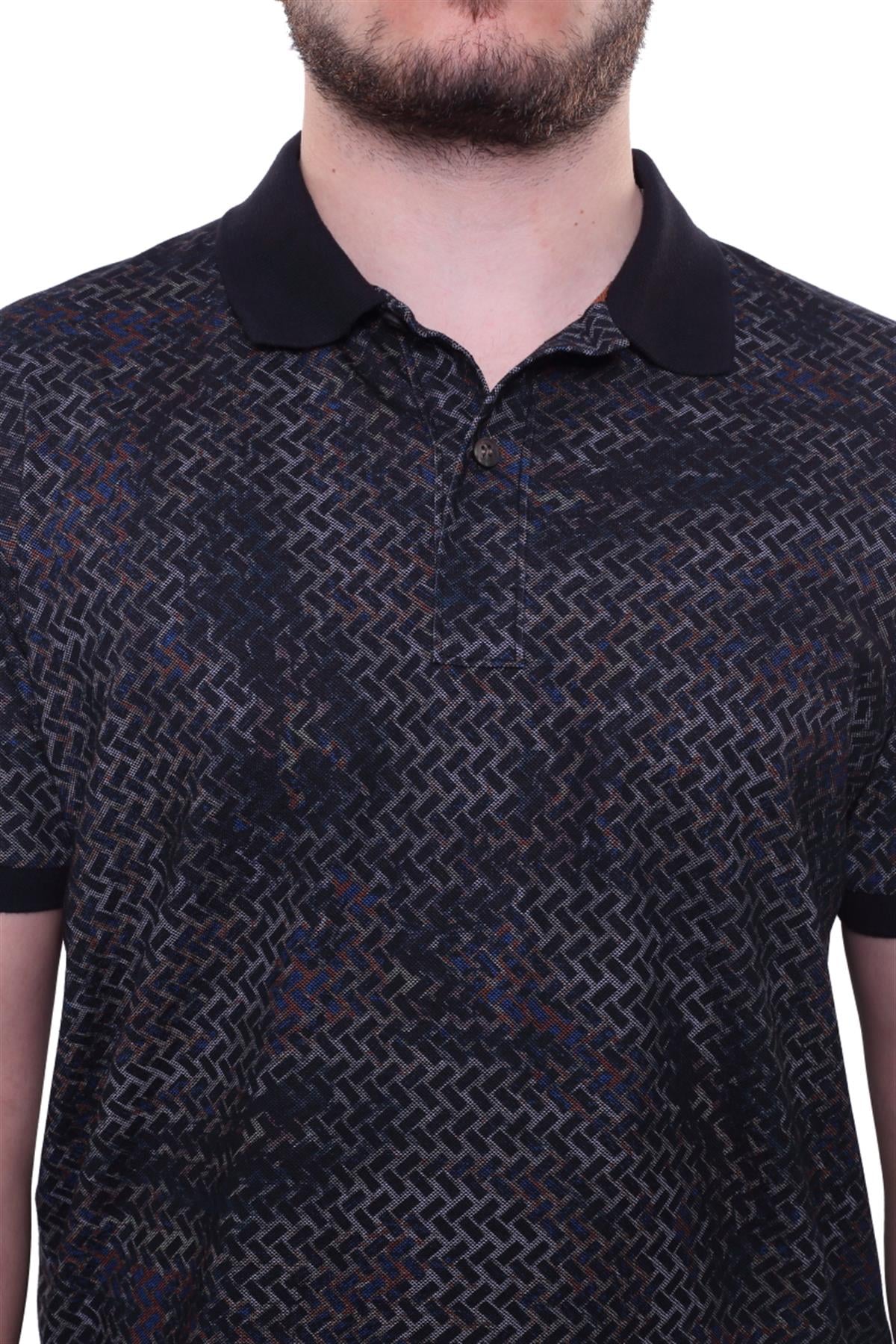 Baskılı Polo Yaka T-Shirt 