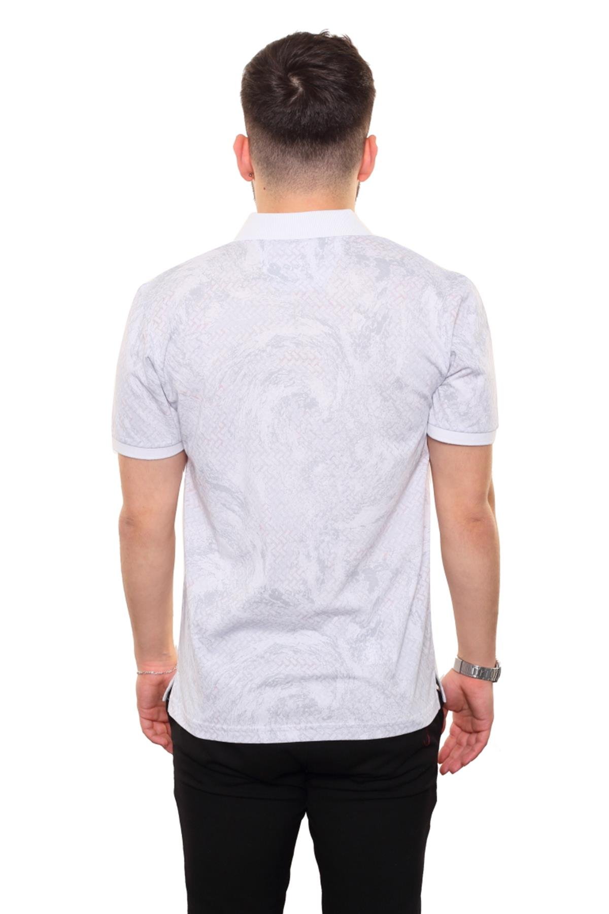 Baskılı Polo Yaka T-Shirt 
