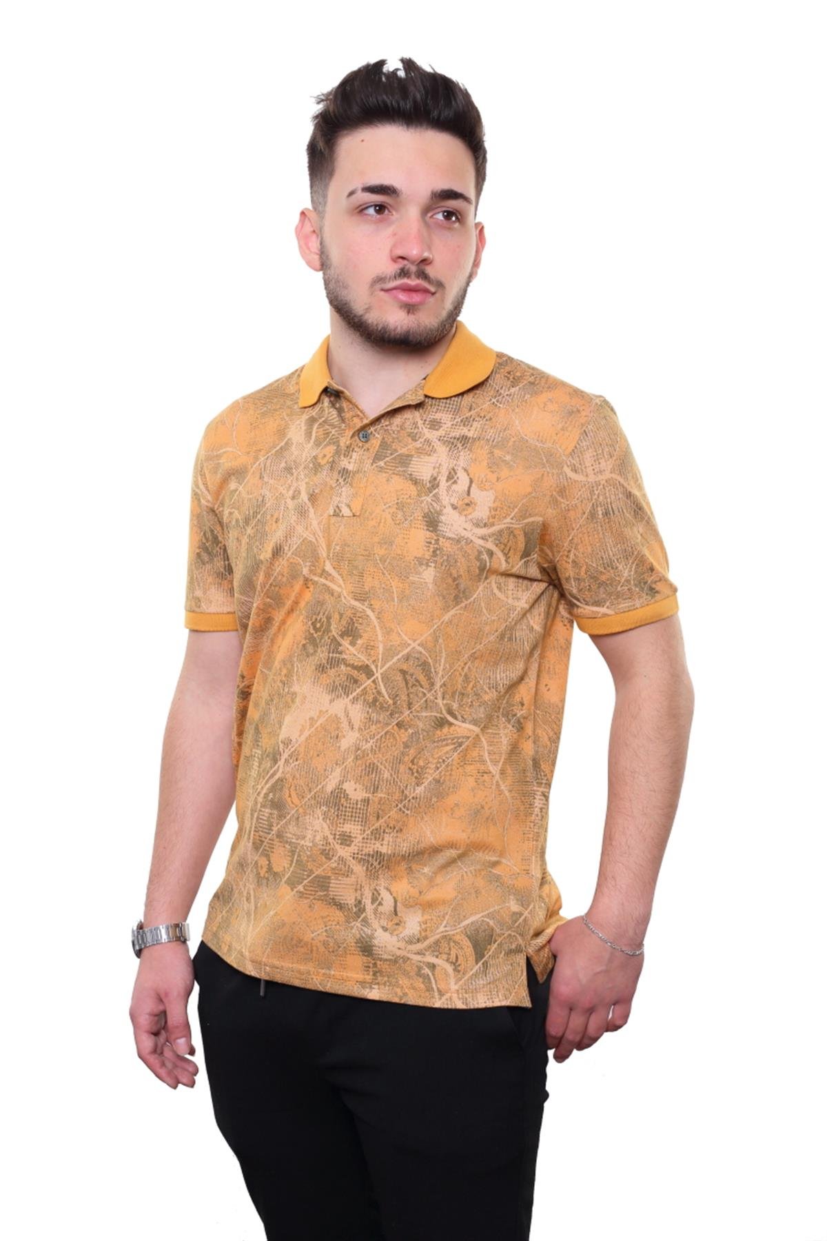 Baskılı Polo Yaka T-Shirt 