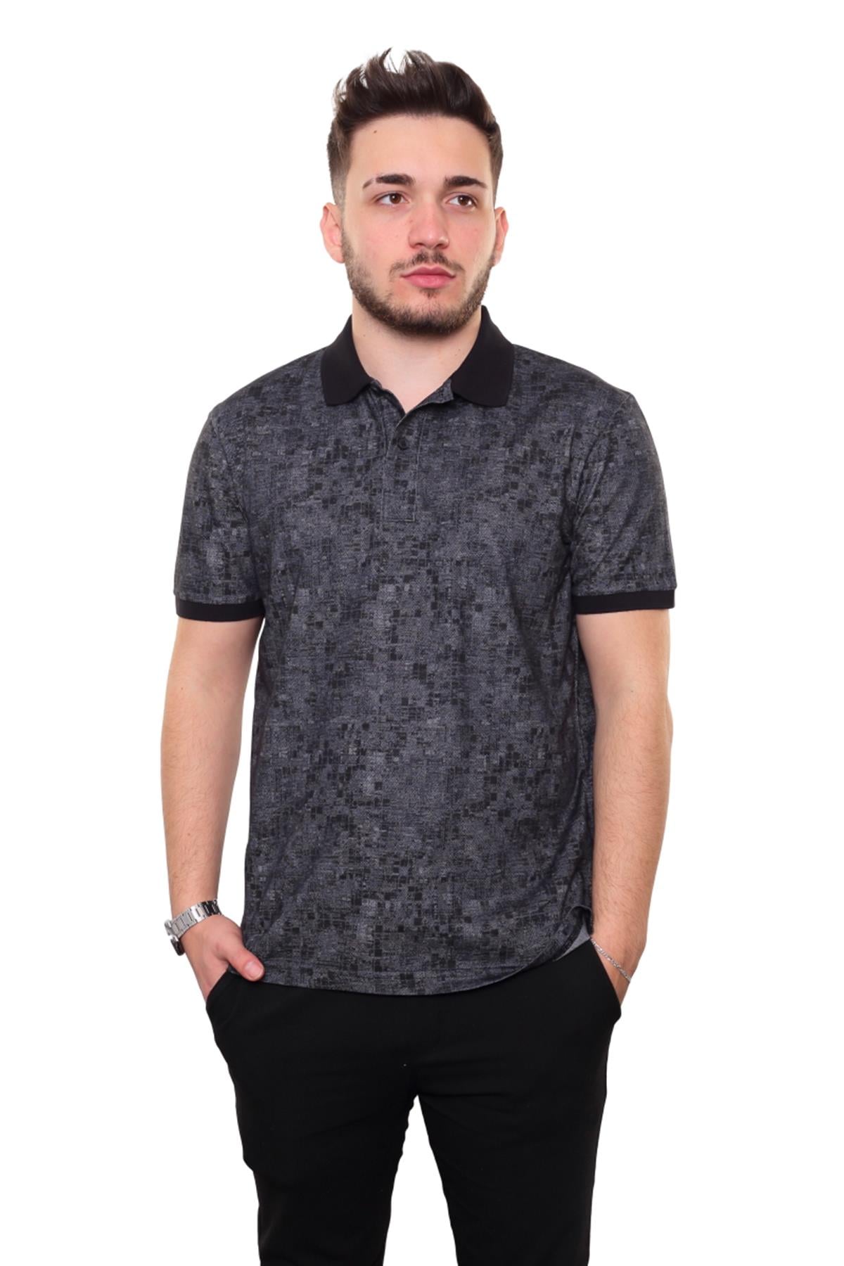 Baskılı Polo Yaka T-Shirt 