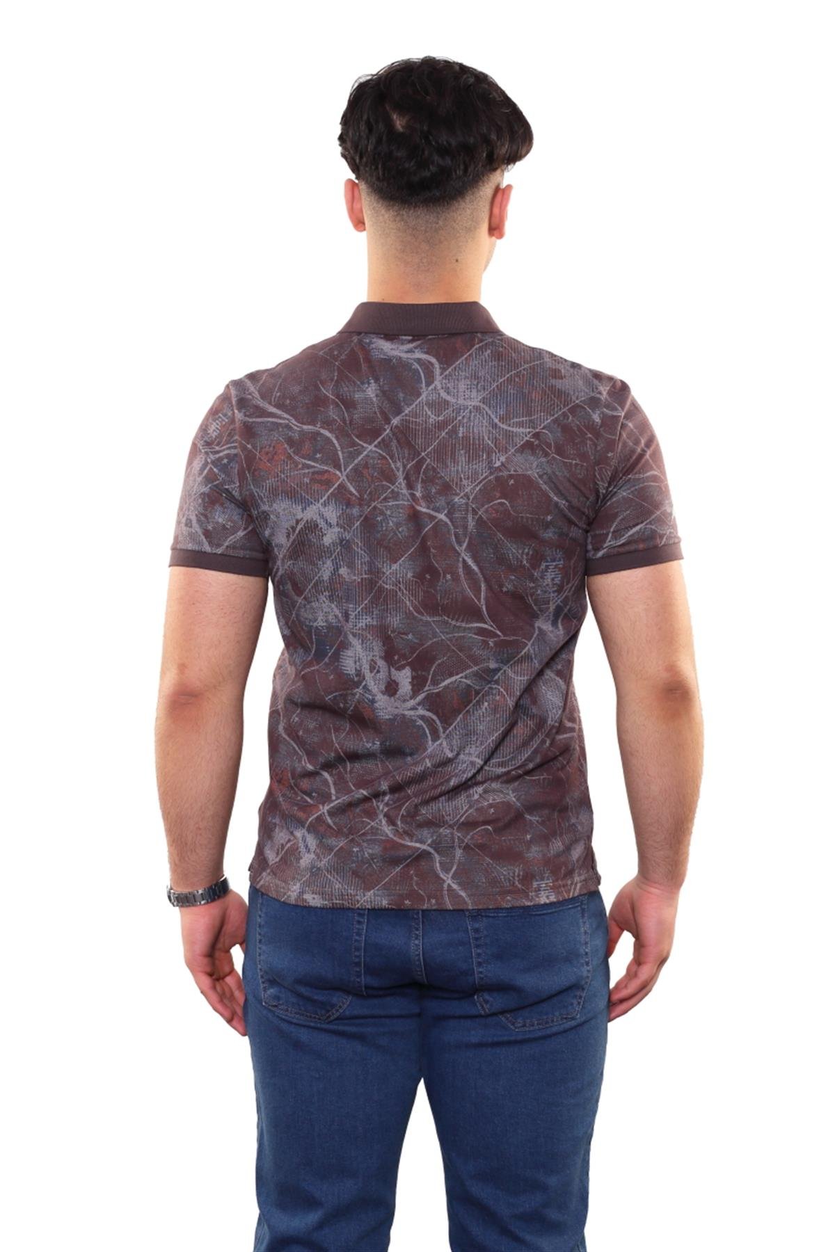 Baskılı Polo Yaka T-Shirt 