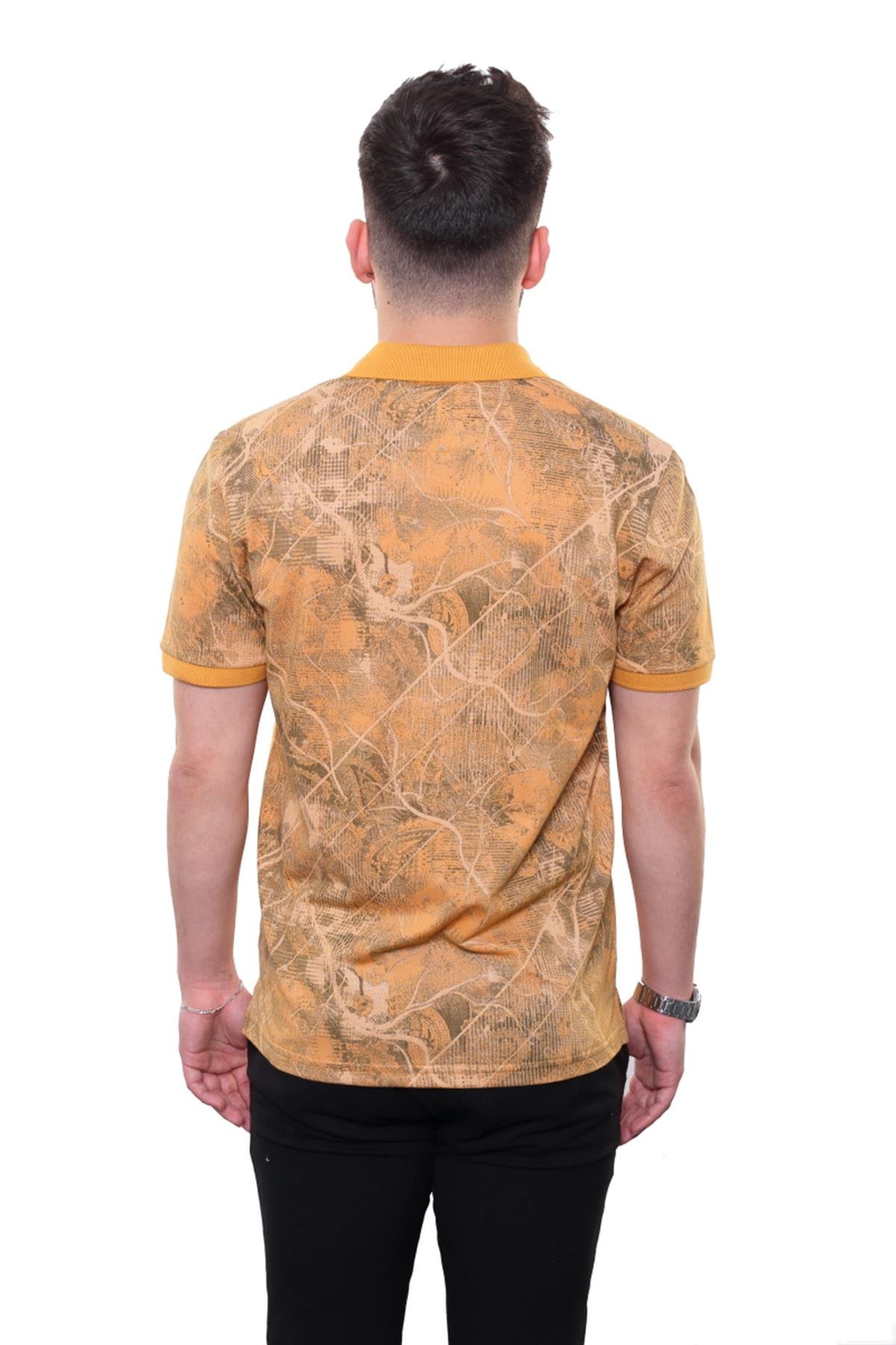 Baskılı Polo Yaka T-Shirt 