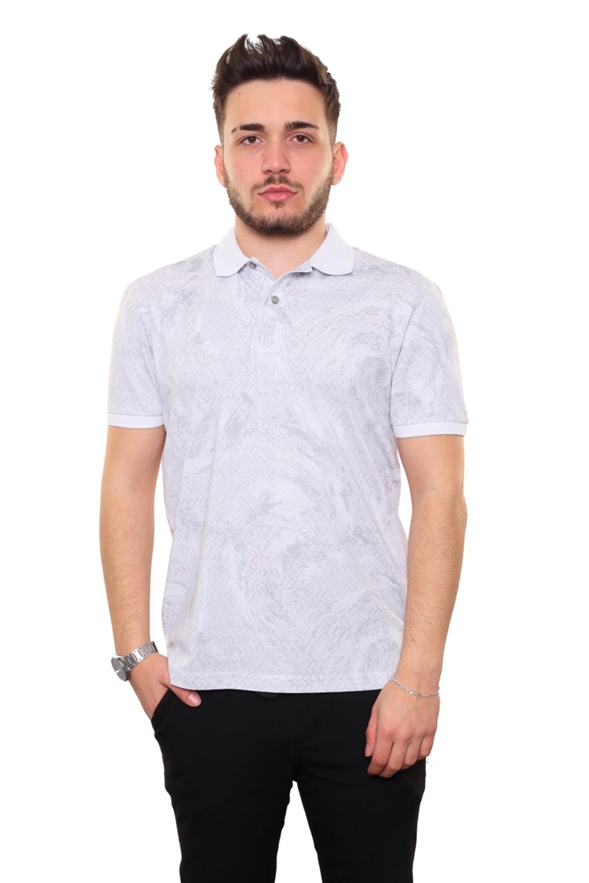 Baskılı Polo Yaka T-Shirt 
