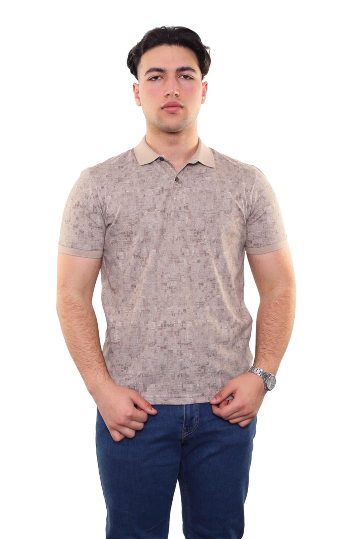 Baskılı Polo Yaka T-Shirt 