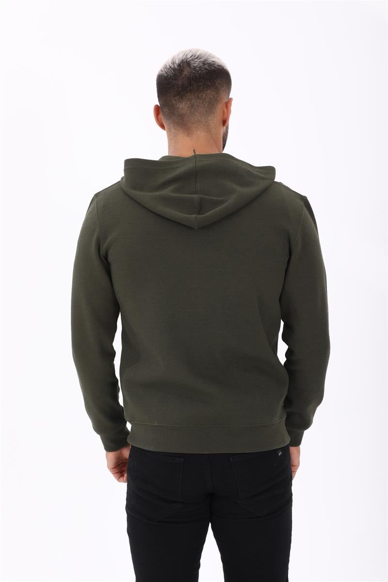 Fermuarlı Kapüşonlu  Sweatshirt