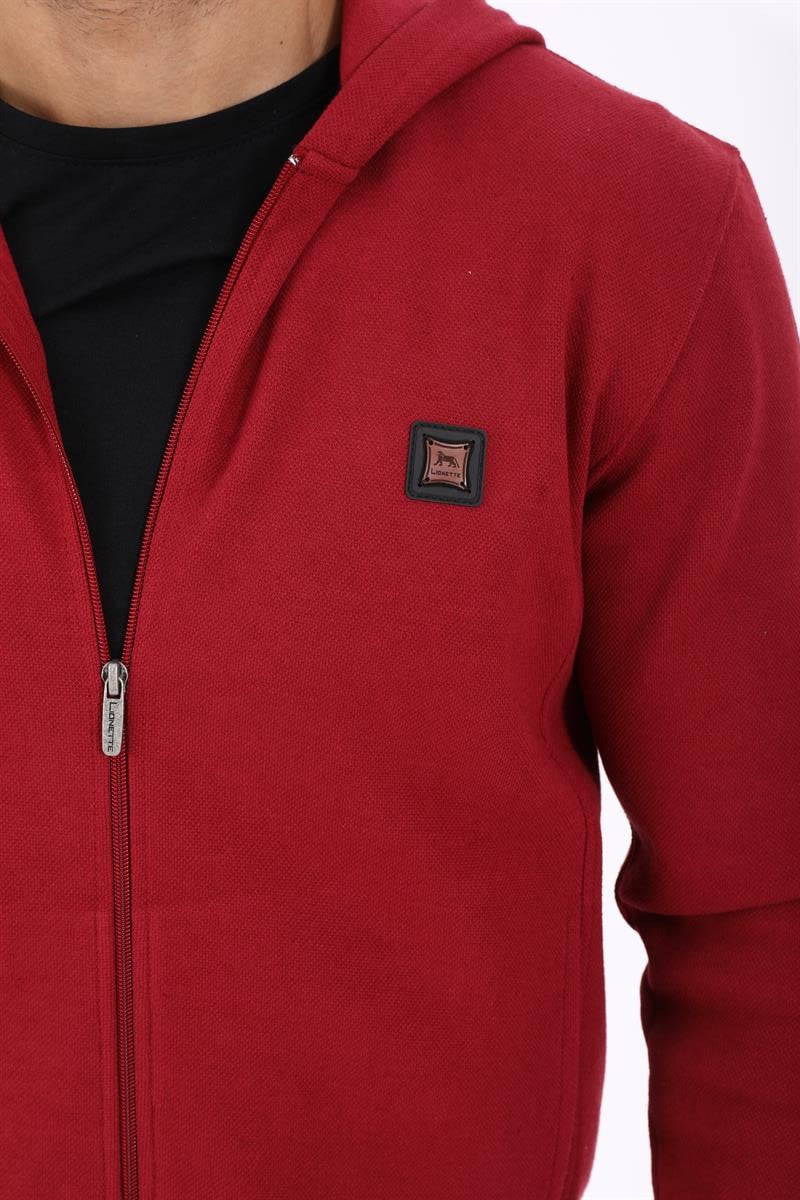 Fermuarlı Kapüşonlu  Sweatshirt