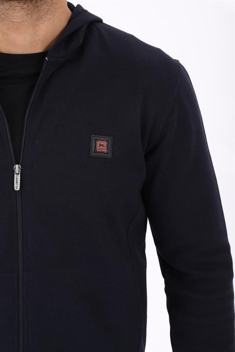 Fermuarlı Kapüşonlu  Sweatshirt
