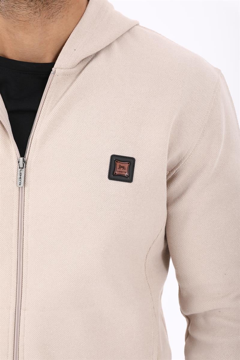 Fermuarlı Kapüşonlu  Sweatshirt