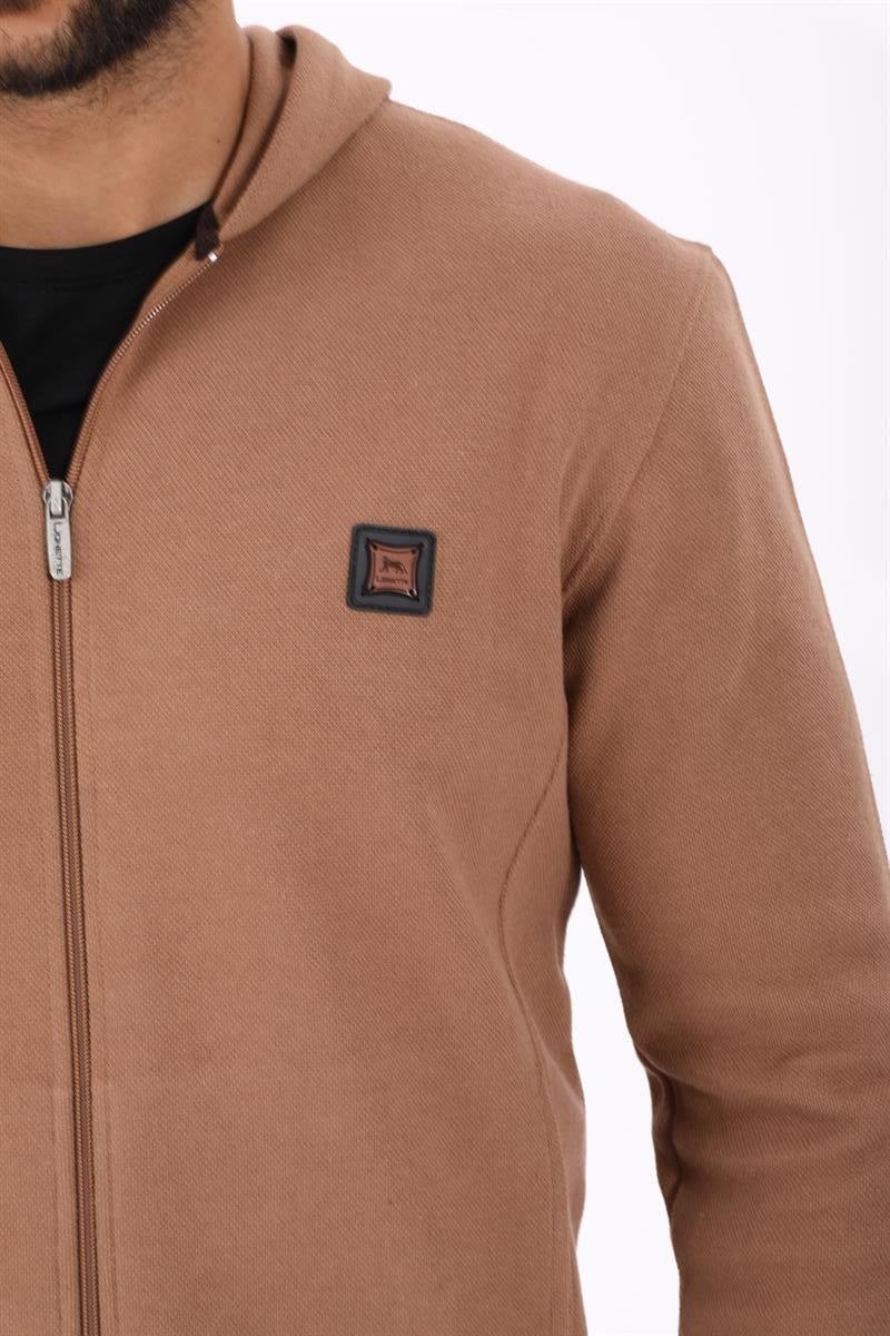 Fermuarlı Kapüşonlu  Sweatshirt