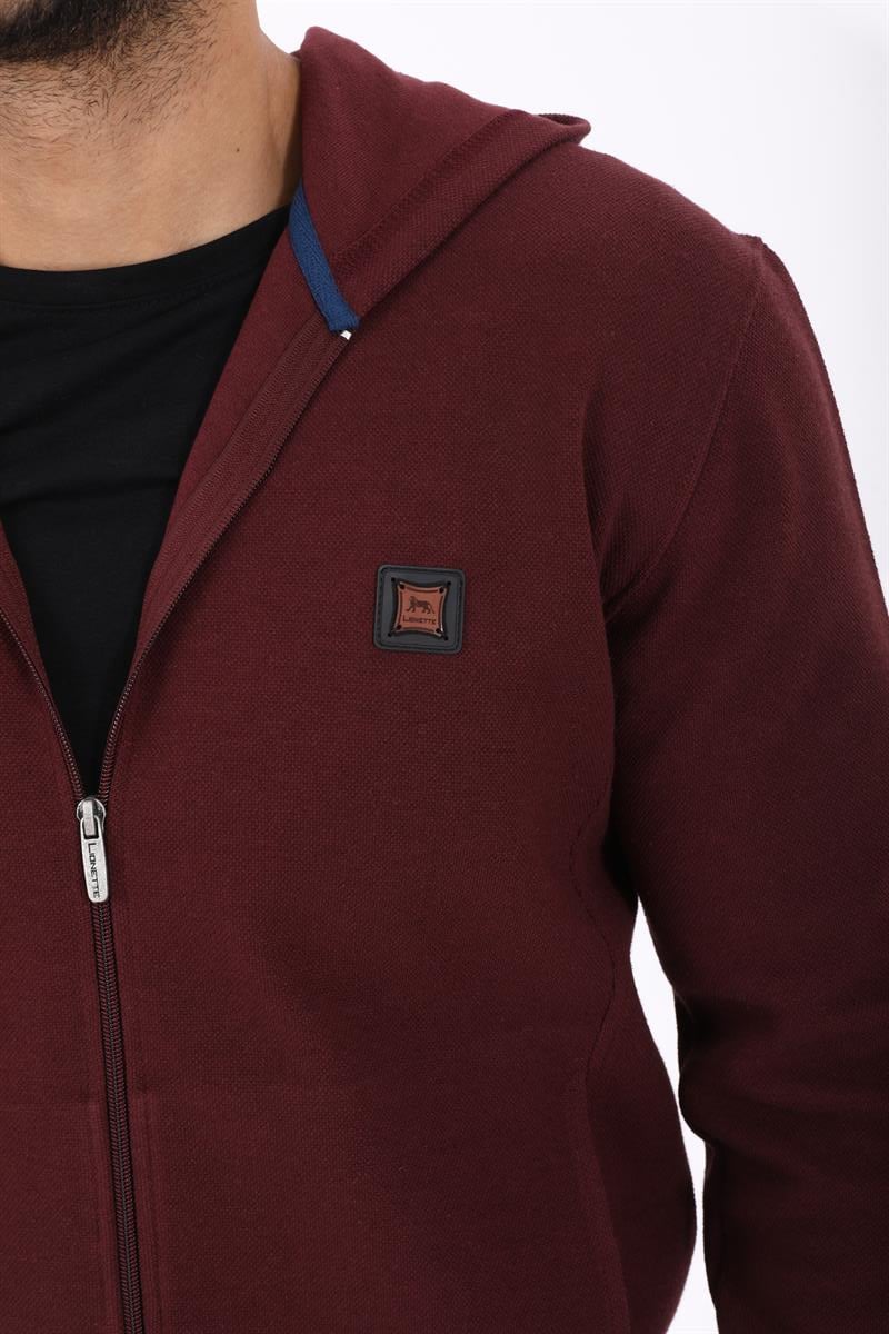 Fermuarlı Kapüşonlu  Sweatshirt