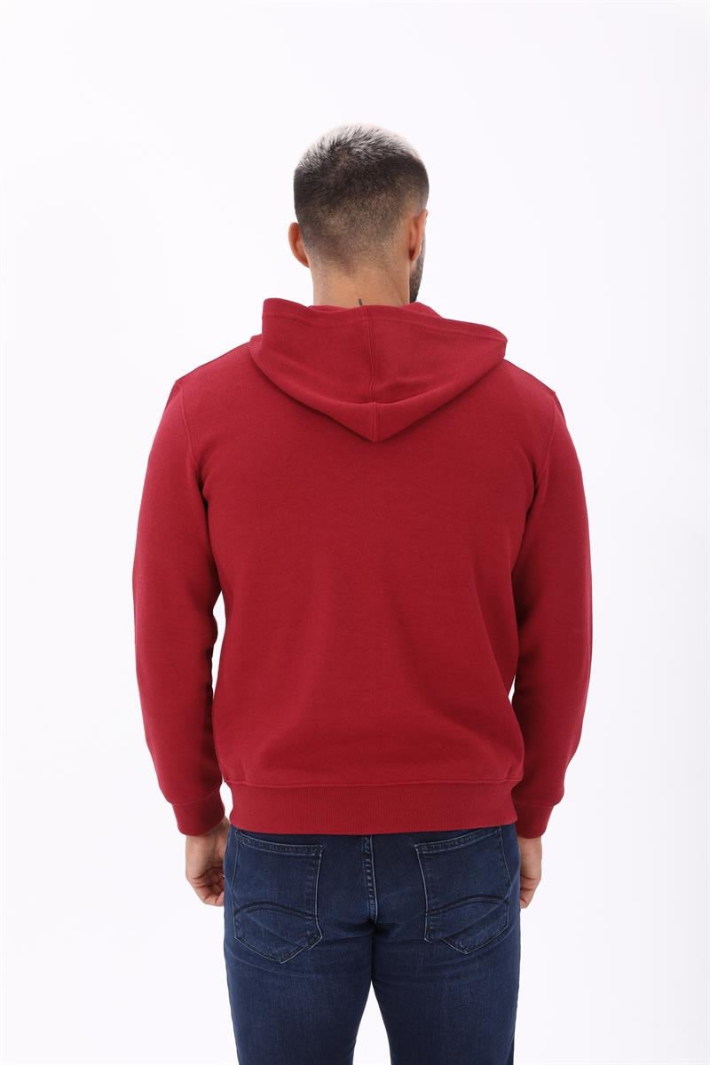 Fermuarlı Kapüşonlu  Sweatshirt