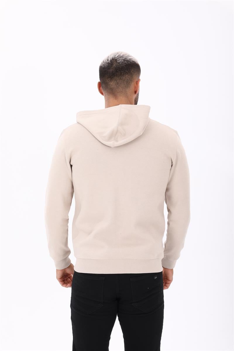 Fermuarlı Kapüşonlu  Sweatshirt